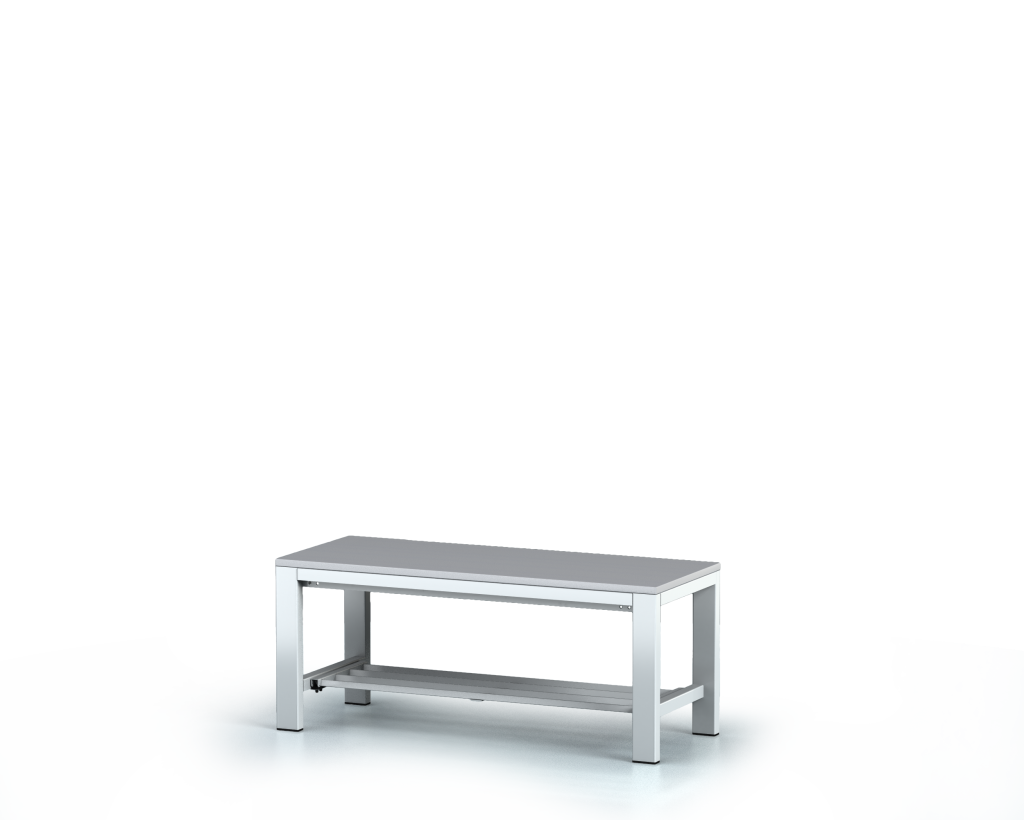 Lavice s lamino deskou - se sklopným roštem 420 x 1000 x 400
